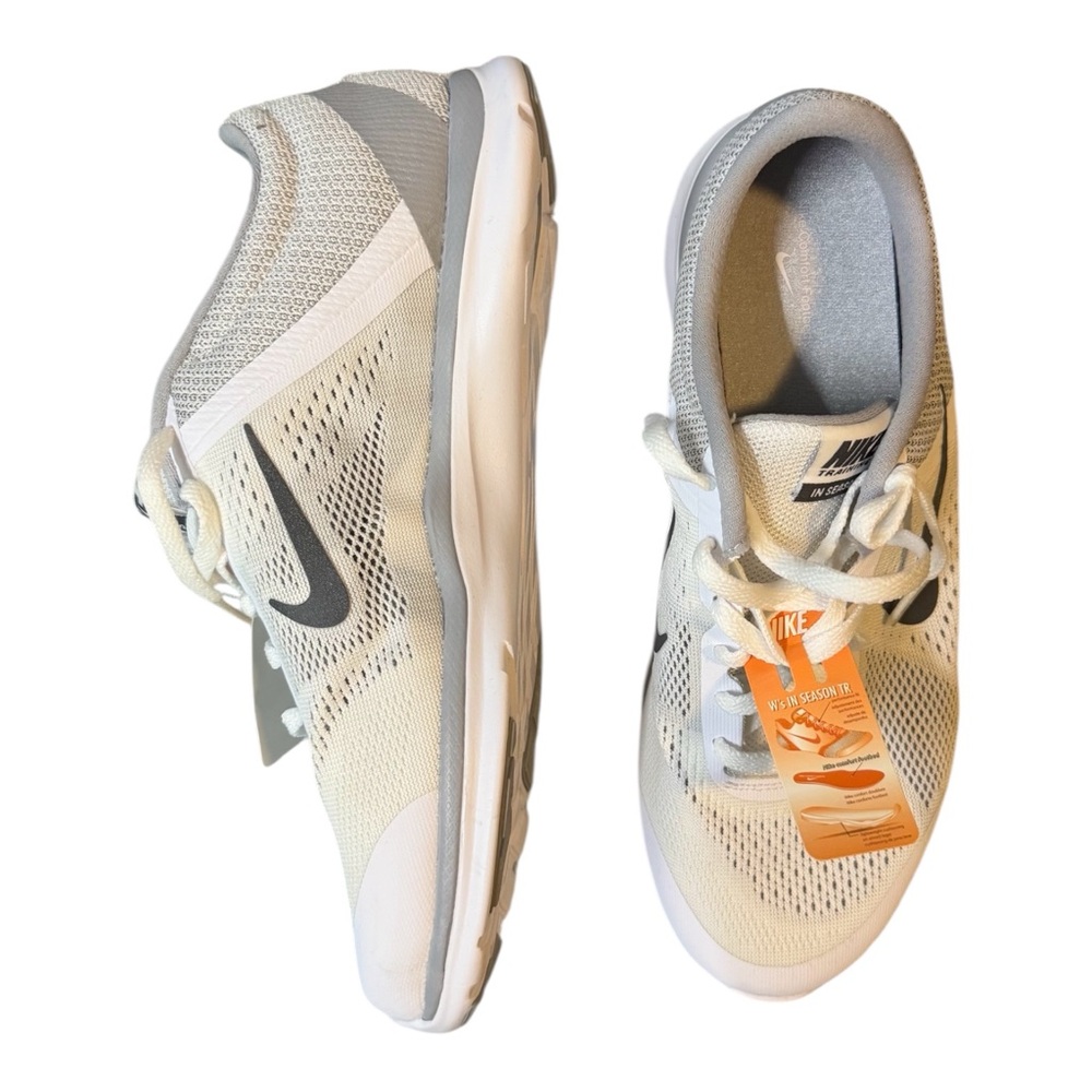 Nike White and Gray Athletic Shoes